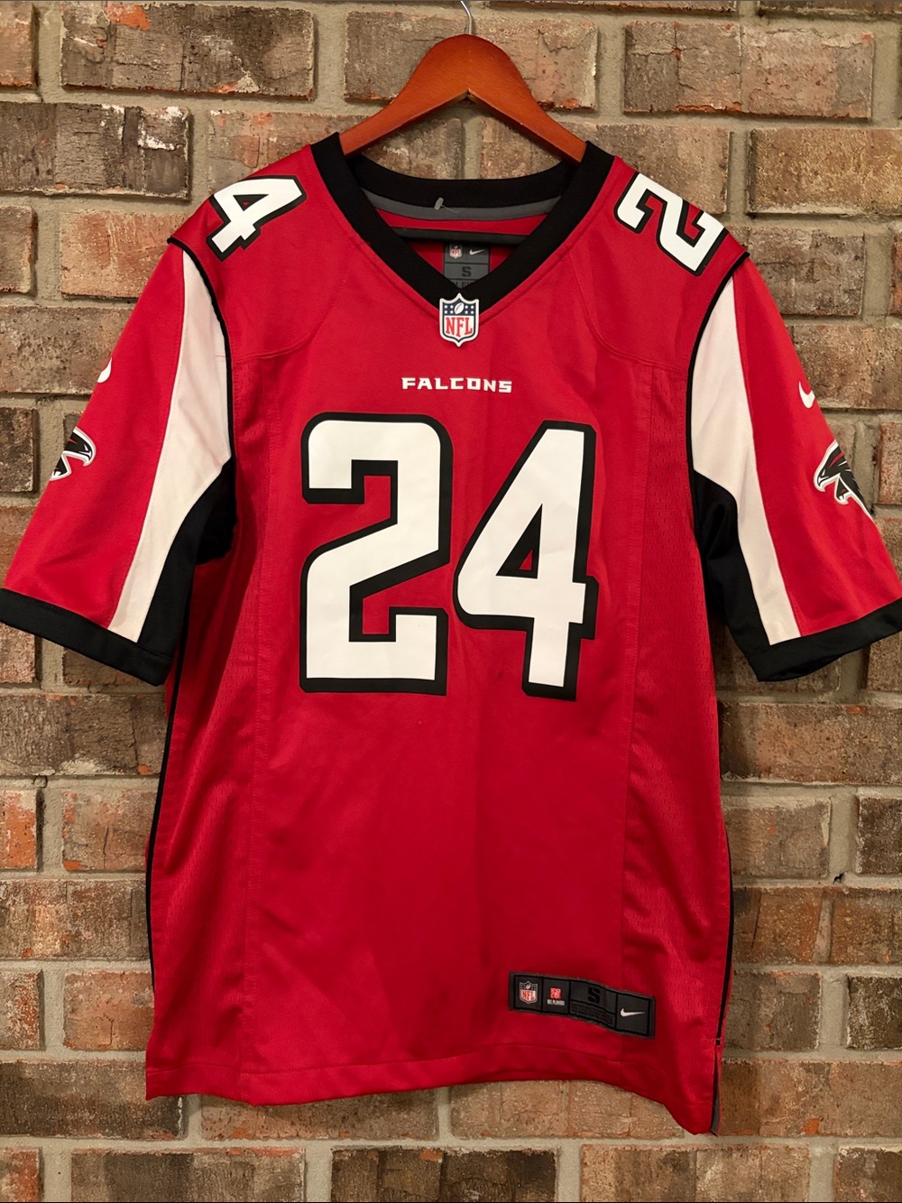 Nike Red Atlanta Falcons #24 Football Jersey